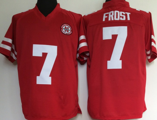 Men Nebraska Huskers #7 Scott Frost College Football Red NCAA Jerseys